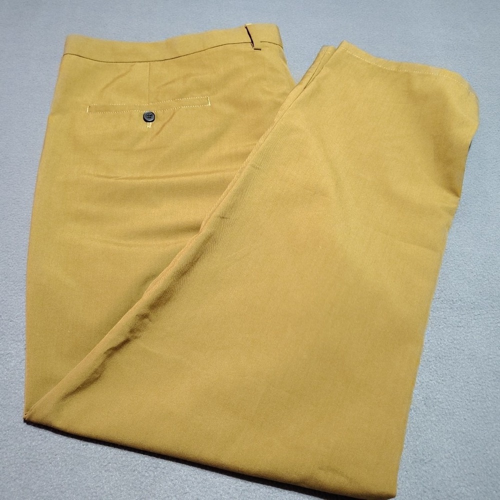 Evay Parco Pants Men W52 L31 Brown Classic Lightweight Comfort‎ Work Straight